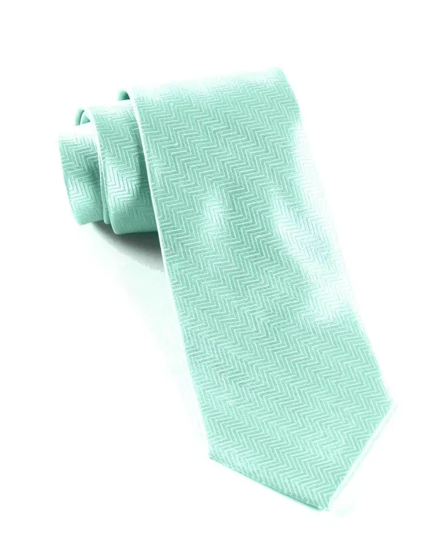 Herringbone Pool Blue Tie sold by The Tie Bar