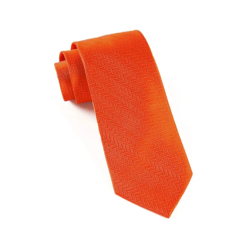 Herringbone Rust Tie sold by The Tie Bar