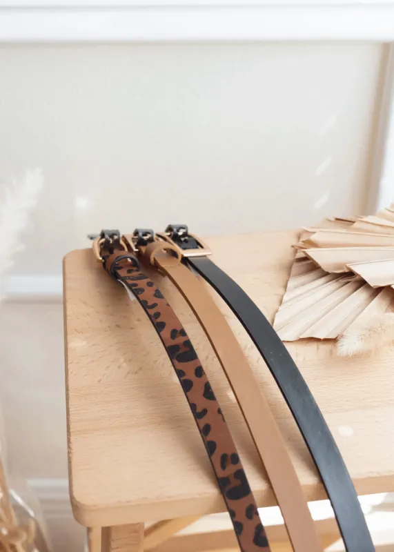 Blending In 3 Piece Skinny Belt Set sold by The Wanderlust Bazaar