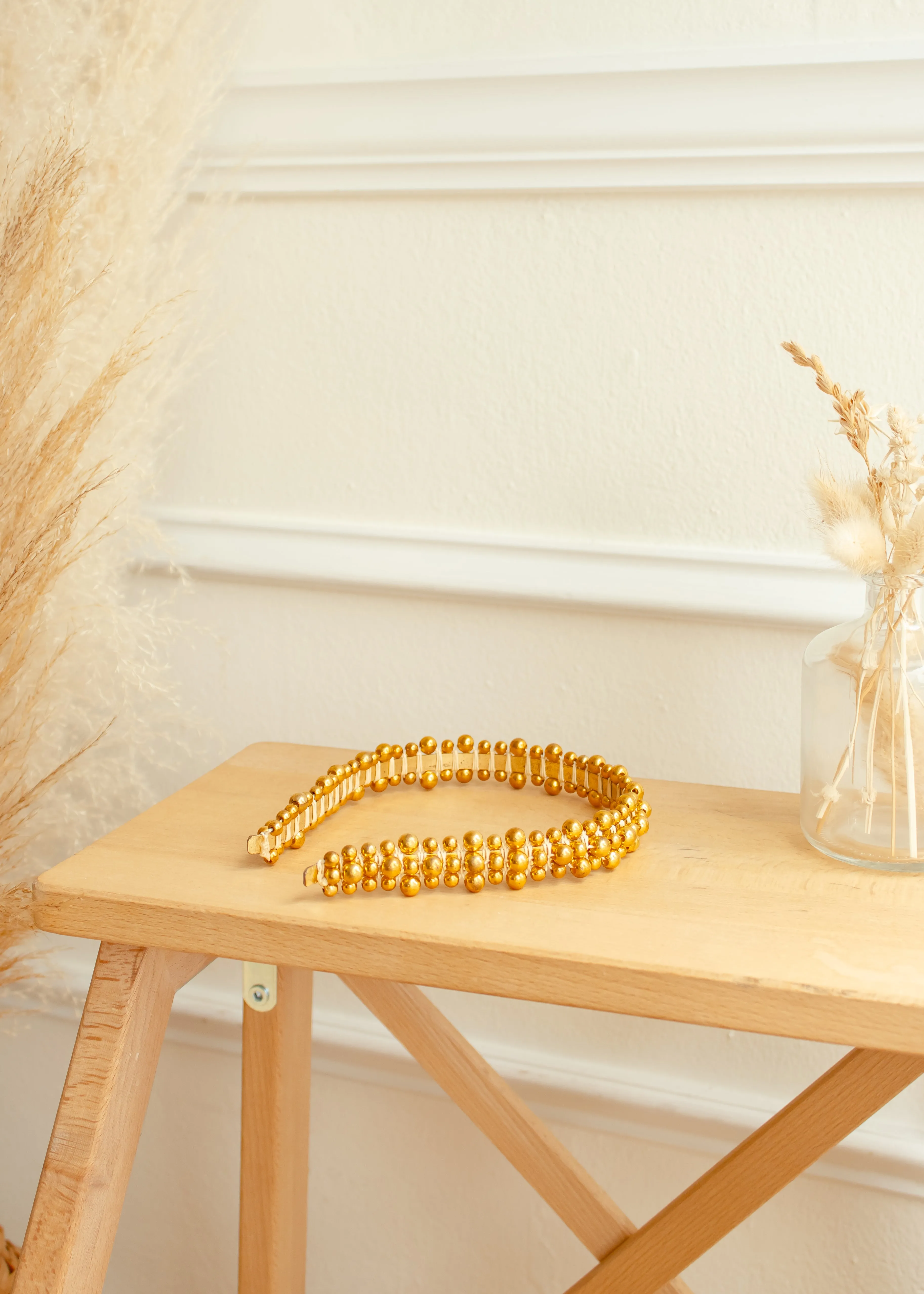 Golden Girl Gold Headband sold by The Wanderlust Bazaar product image thumbnail 3