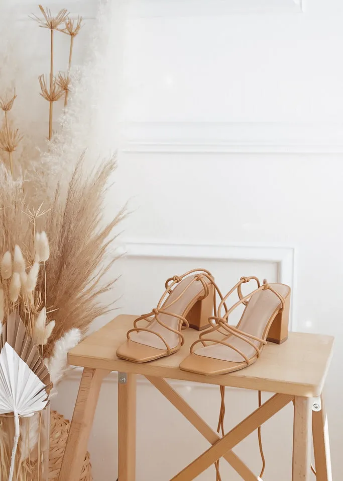 Crowd Pleaser Tie Up Block Heels sold by The Wanderlust Bazaar product image thumbnail 5