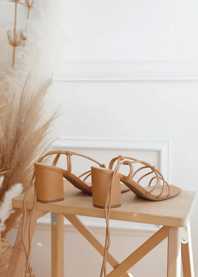 Crowd Pleaser Tie Up Block Heels sold by The Wanderlust Bazaar product image thumbnail 4