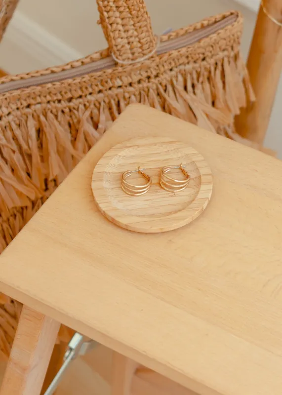 Khloe Triple Hoop Earrings sold by The Wanderlust Bazaar