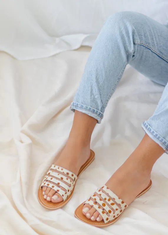 Tahiti Beach Spotted Sandals sold by The Wanderlust Bazaar