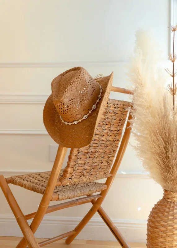 Sunshine On My Mind Straw Cowboy Hat sold by The Wanderlust Bazaar