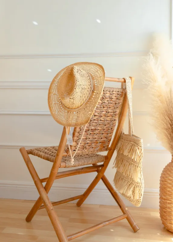 Here Comes The Sun Straw Cowboy Hat sold by The Wanderlust Bazaar