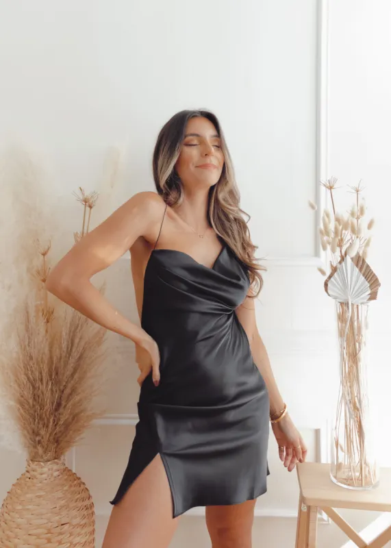 Unstoppable Satin Backless Dress sold by The Wanderlust Bazaar