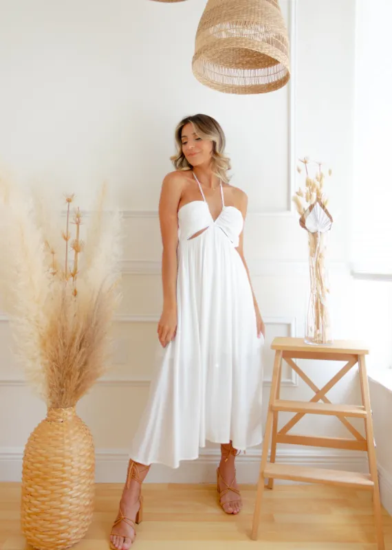 Monterey Flowy Midi Dress sold by The Wanderlust Bazaar