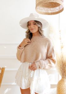 Cozy Night Knit Cropped Sweater sold by The Wanderlust Bazaar