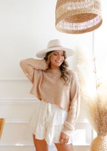 Cozy Night Knit Cropped Sweater sold by The Wanderlust Bazaar