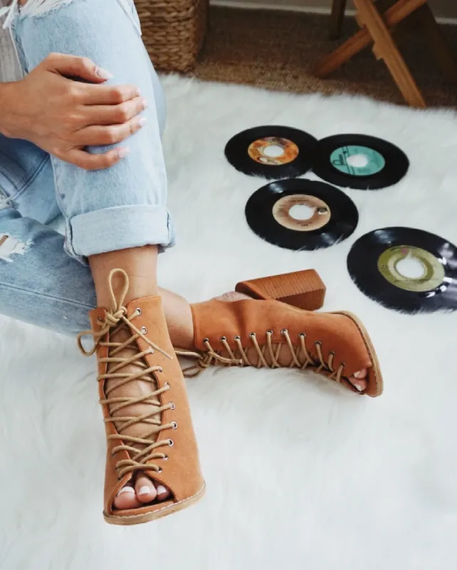 Sedona Suede Tie Up Heels sold by The Wanderlust Bazaar