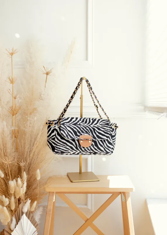 Wild Thing Zebra Shoulder Bag sold by The Wanderlust Bazaar