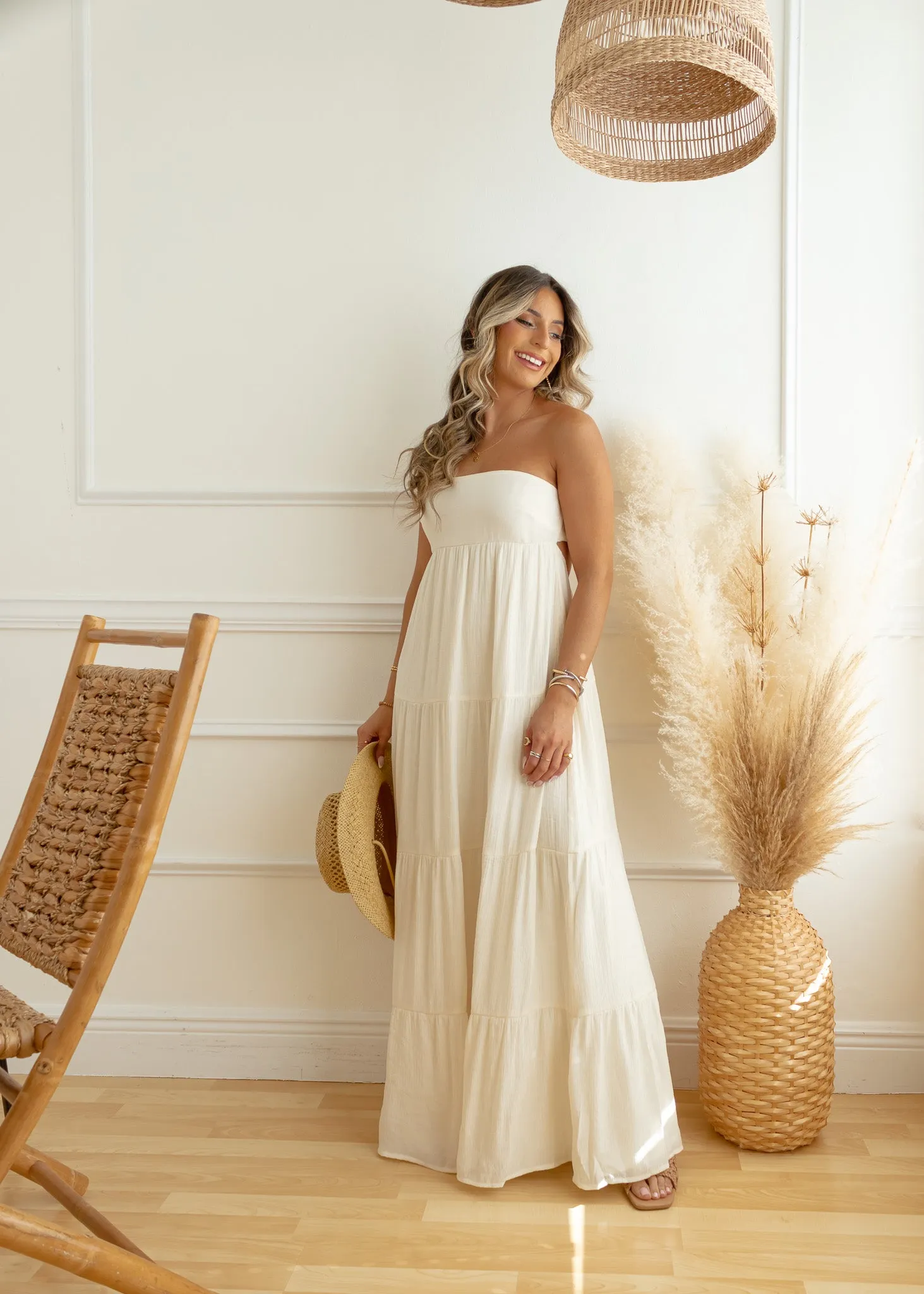 Catalina Island Strapless Maxi Dress sold by The Wanderlust Bazaar product image thumbnail 5