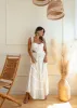 Ciao Bella White Maxi Skirt sold by The Wanderlust Bazaar