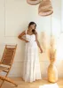 Ciao Bella White Maxi Skirt sold by The Wanderlust Bazaar