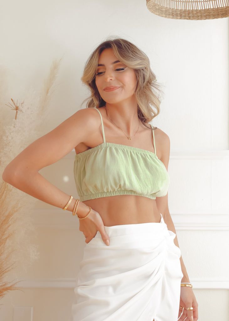 Boca Chica Scrunched Crop Top sold by The Wanderlust Bazaar product image thumbnail 4