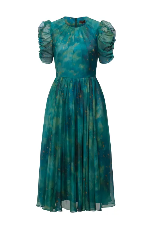 Carmen Short Sleeve Midi Dress sold by Theia