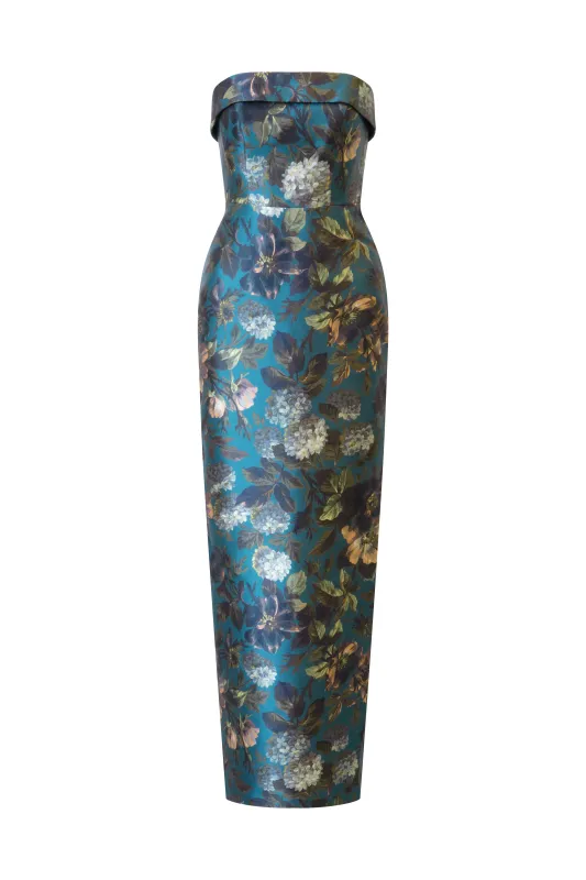 Liora Strapless Column Gown made by Theia