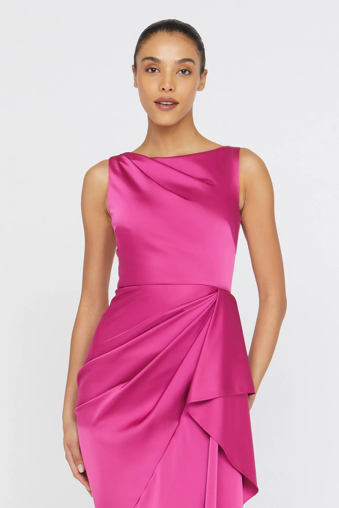 Harper Draped Wrap Gown sold by Theia product image thumbnail 4