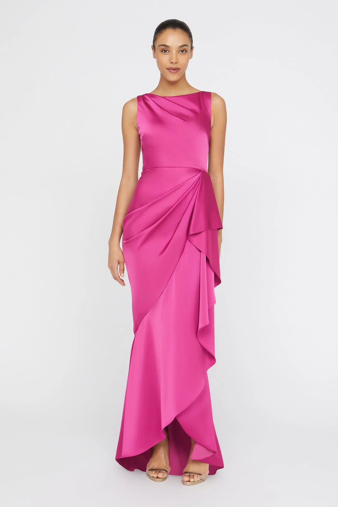 Harper Draped Wrap Gown sold by Theia
