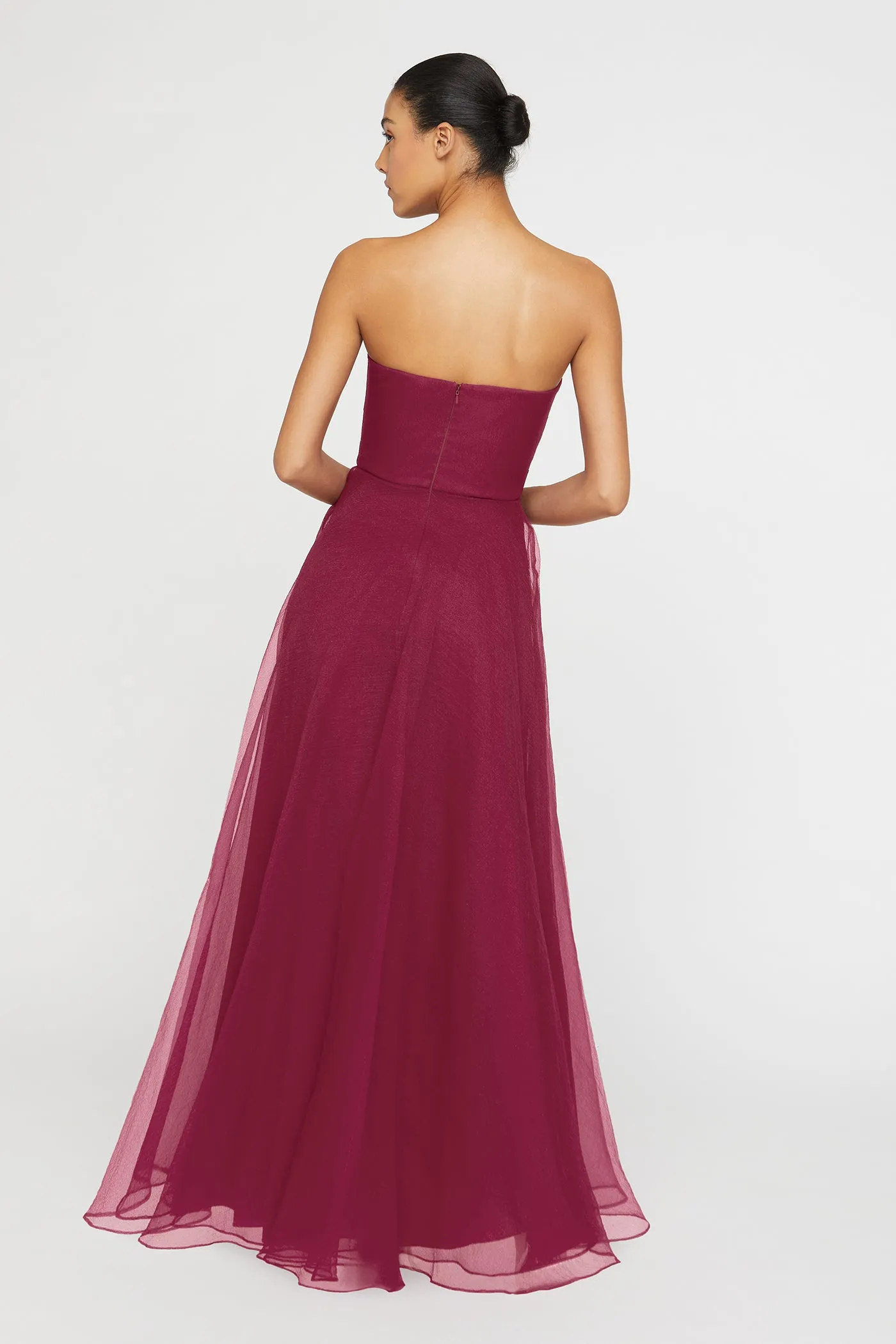 Teresa Strapless Draped Gown sold by Theia product image thumbnail 2