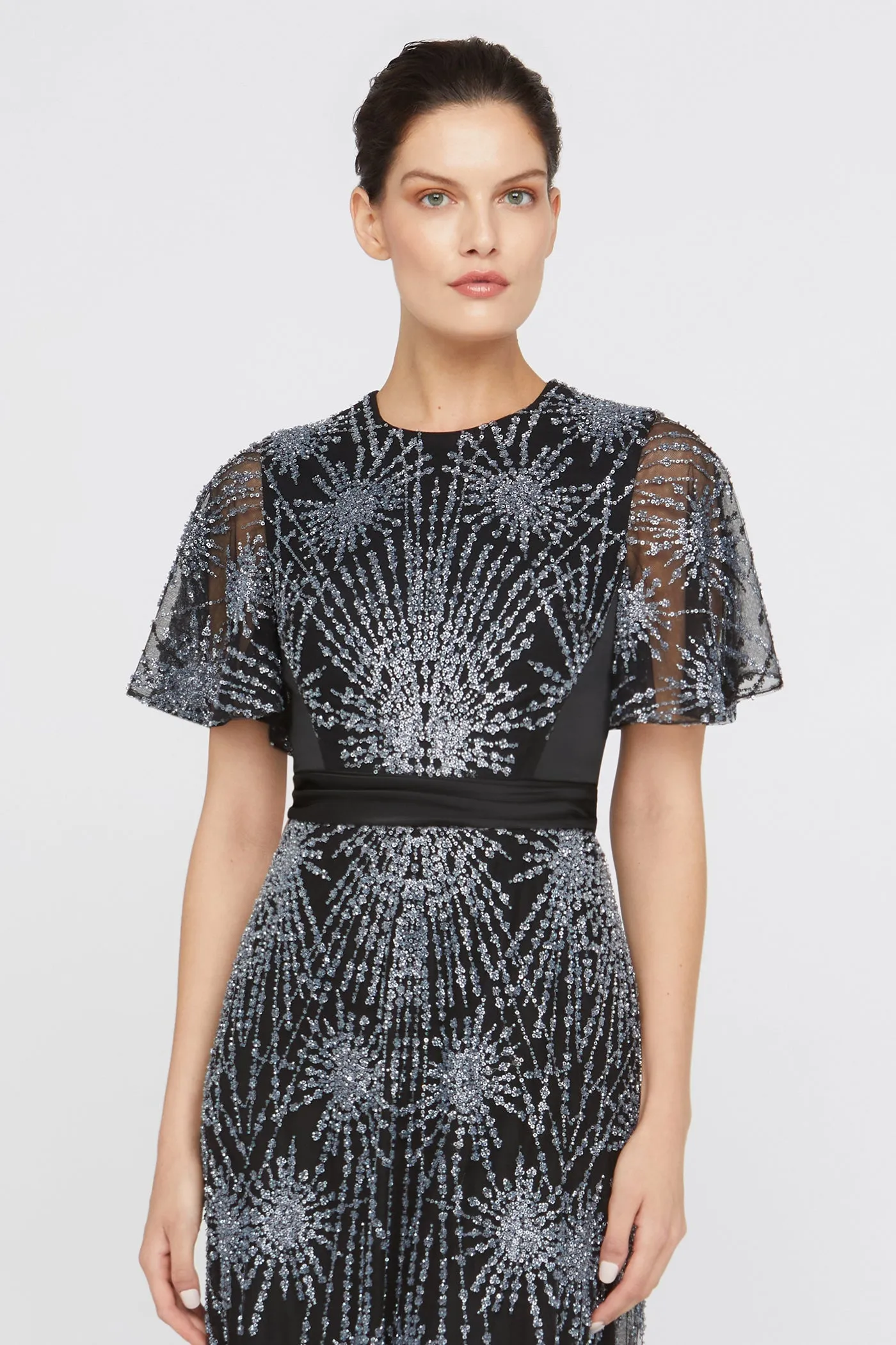 Lavina Beaded Gown sold by Theia product image thumbnail 4