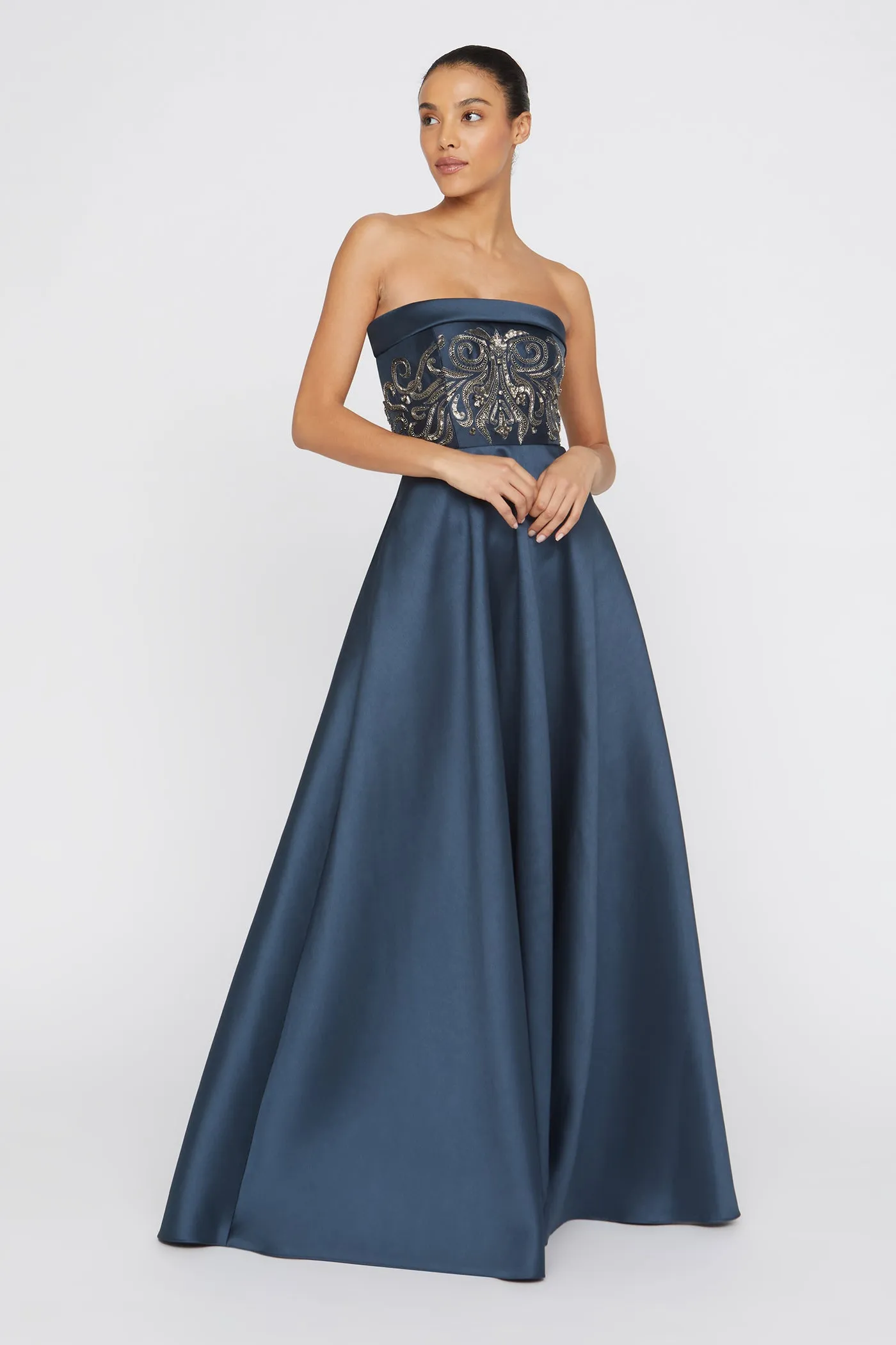 Paloma Mikado A-Line Gown sold by Theia product image thumbnail 5