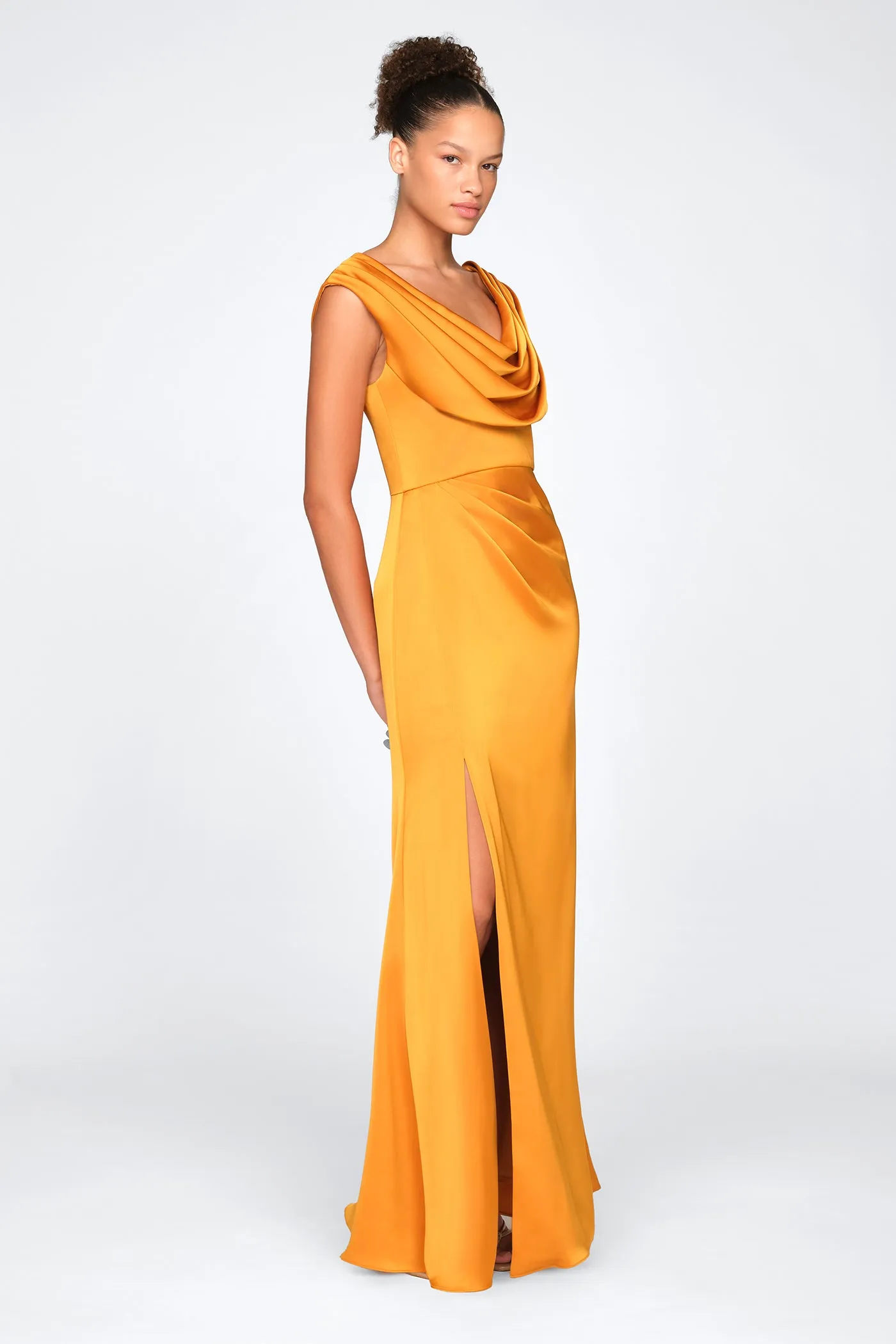 Blair Cowl Draped Gown sold by Theia product image thumbnail 3