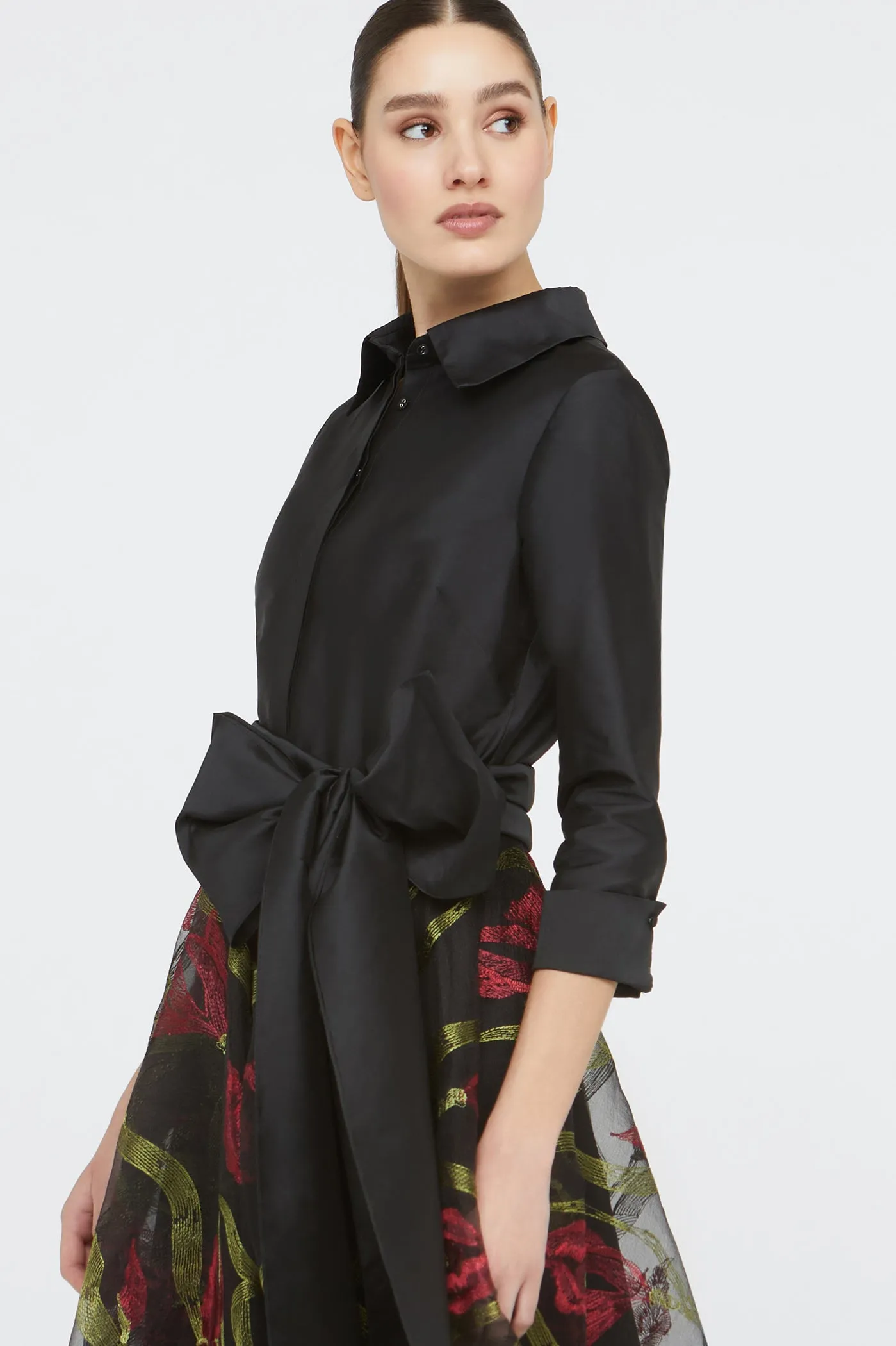 Azura Shirt Dress sold by Theia product image thumbnail 4