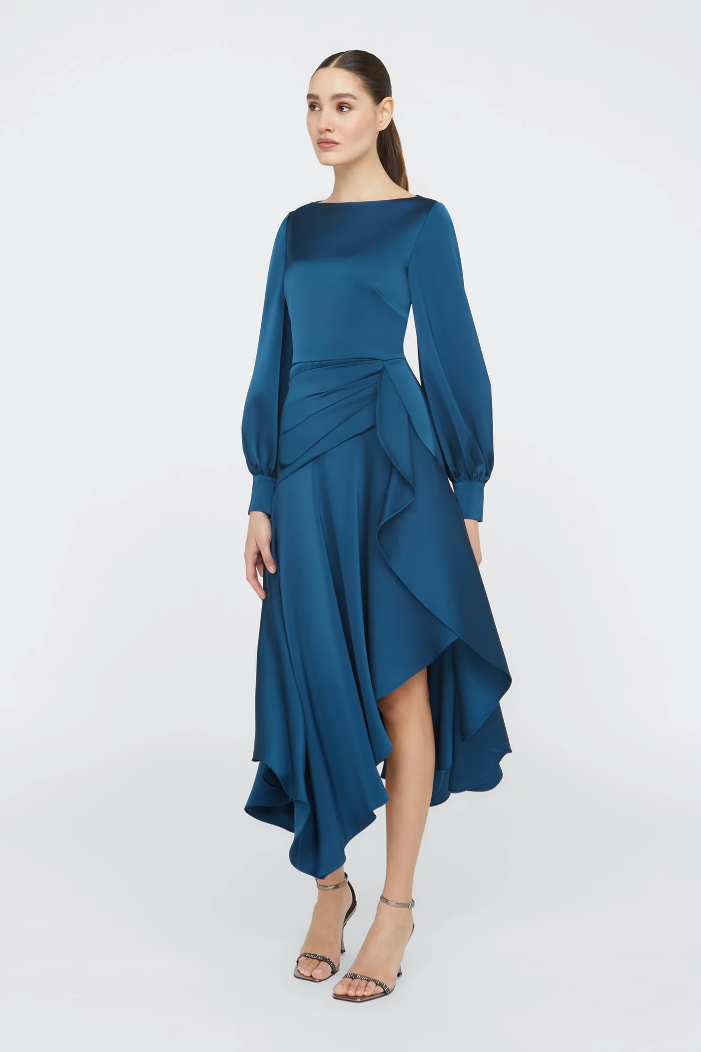 Florence Handkerchief Dress sold by Theia product image thumbnail 5