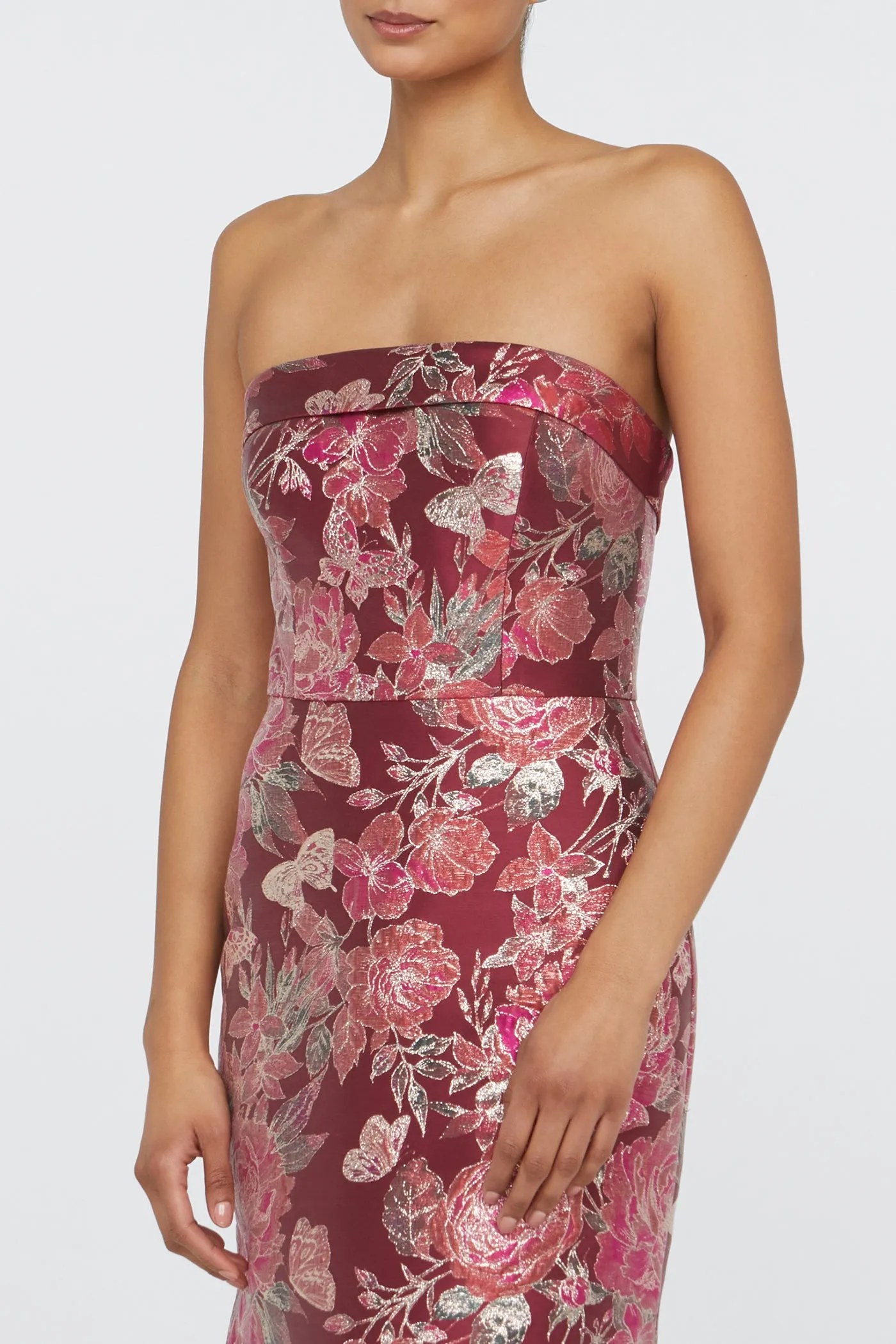 Haven Strapless Gown sold by Theia product image thumbnail 4