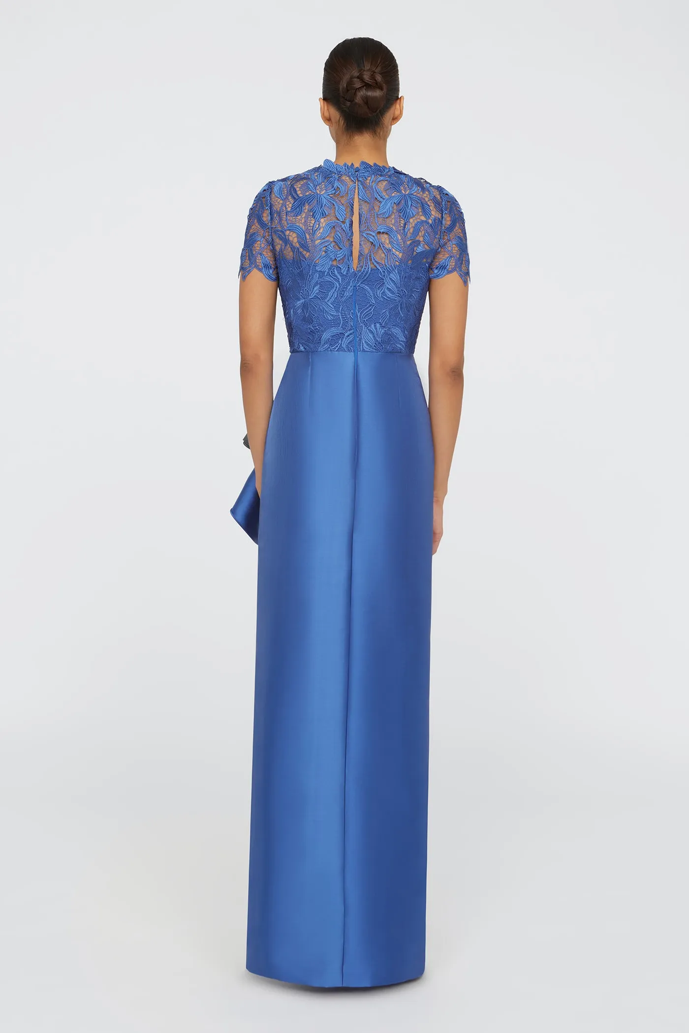 Selena Column Draped Dress sold by Theia product image thumbnail 2