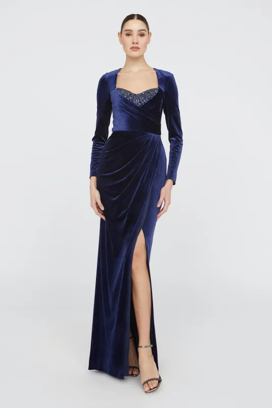 Emerson Long Sleeve Gown made by Theia