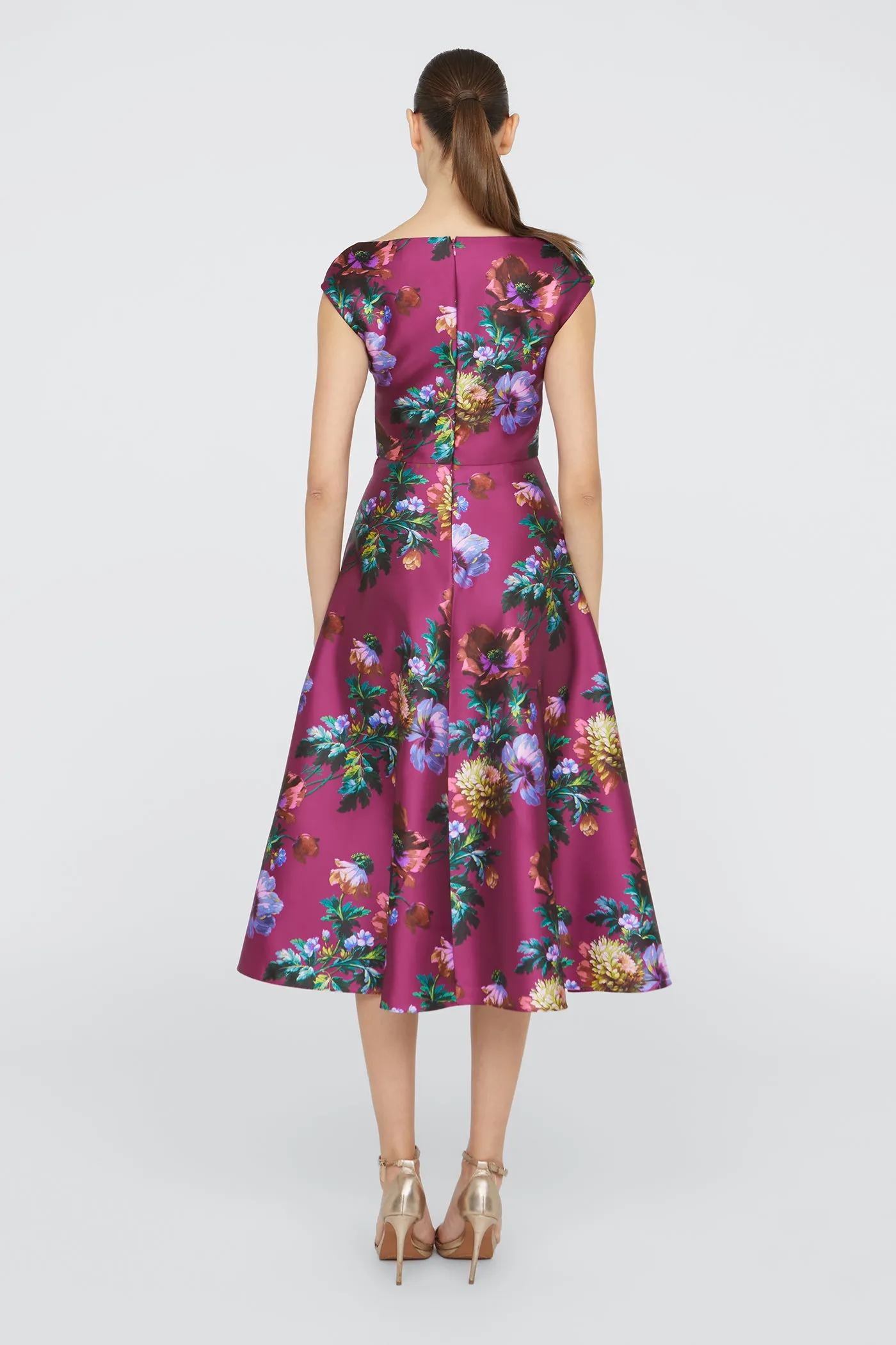 Kadence V Neck Dress sold by Theia product image thumbnail 2