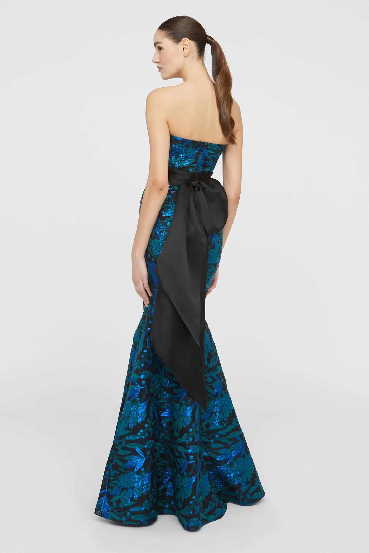 Fernanda Strapless Gown sold by Theia product image thumbnail 2