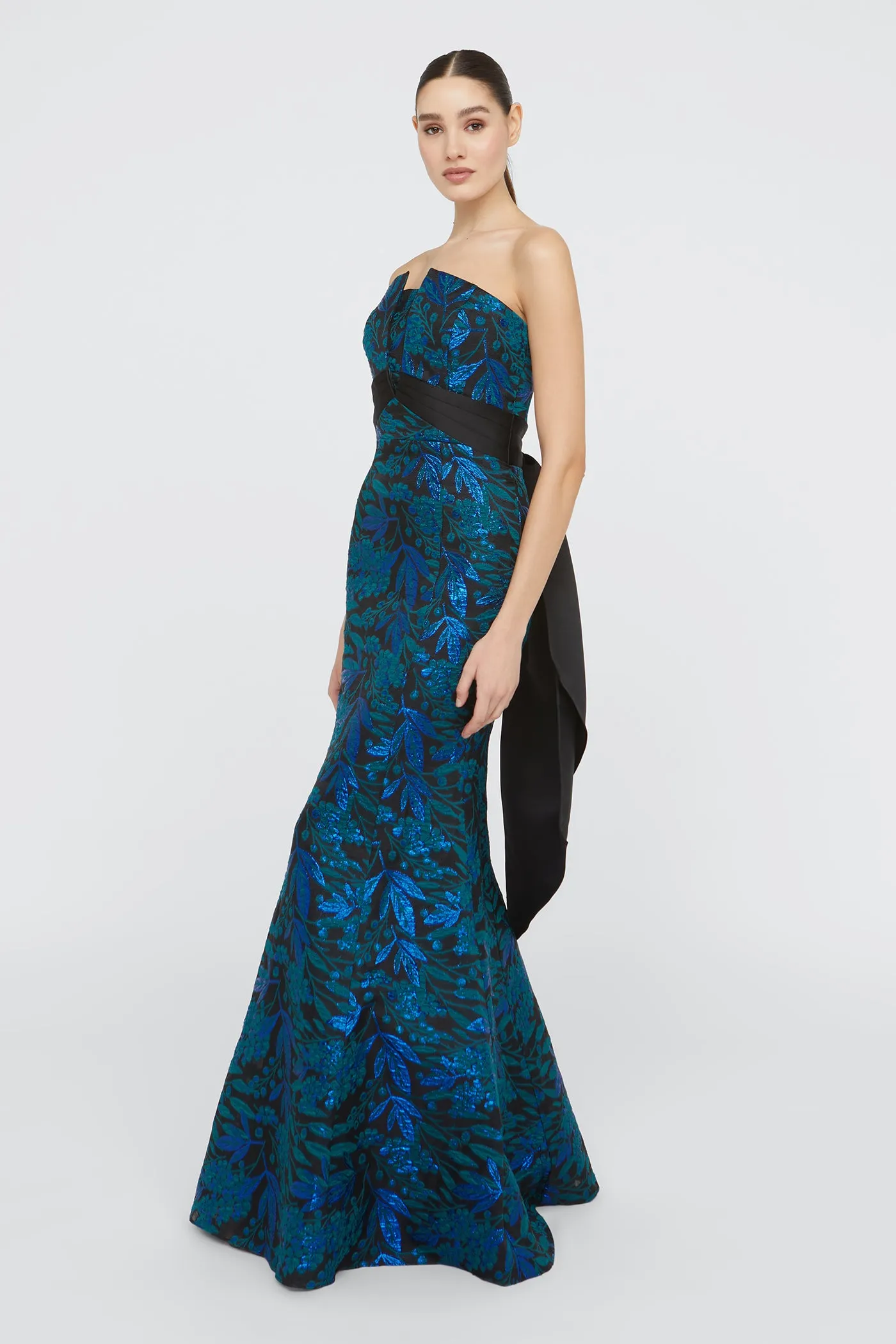 Fernanda Strapless Gown sold by Theia product image thumbnail 5