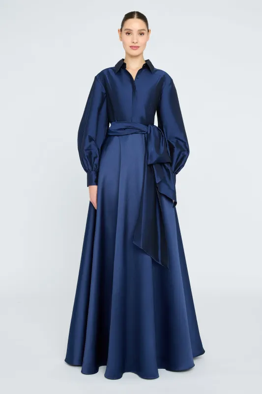Frieda Shirtdress Gown made by Theia