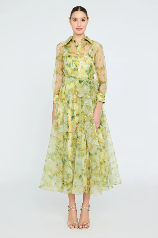 Magdalene Organza Shirt Dress made by Theia