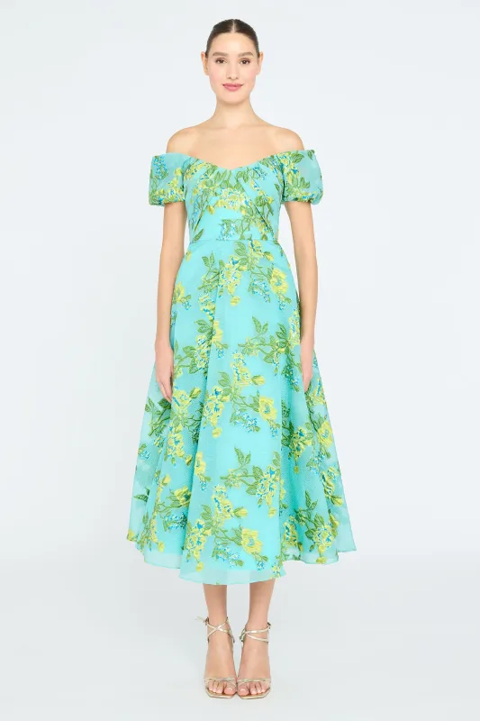 Alanis Off Shoulder Dress sold by Theia