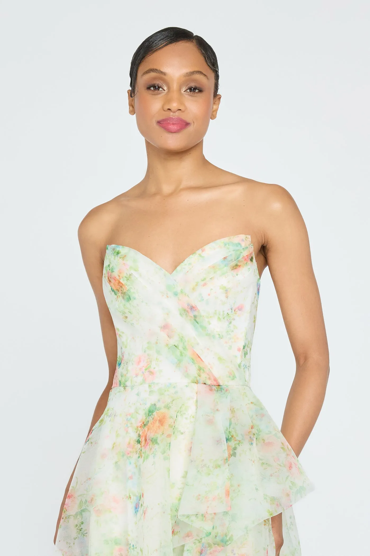 Tanya Organza A Line Gown sold by Theia product image thumbnail 4