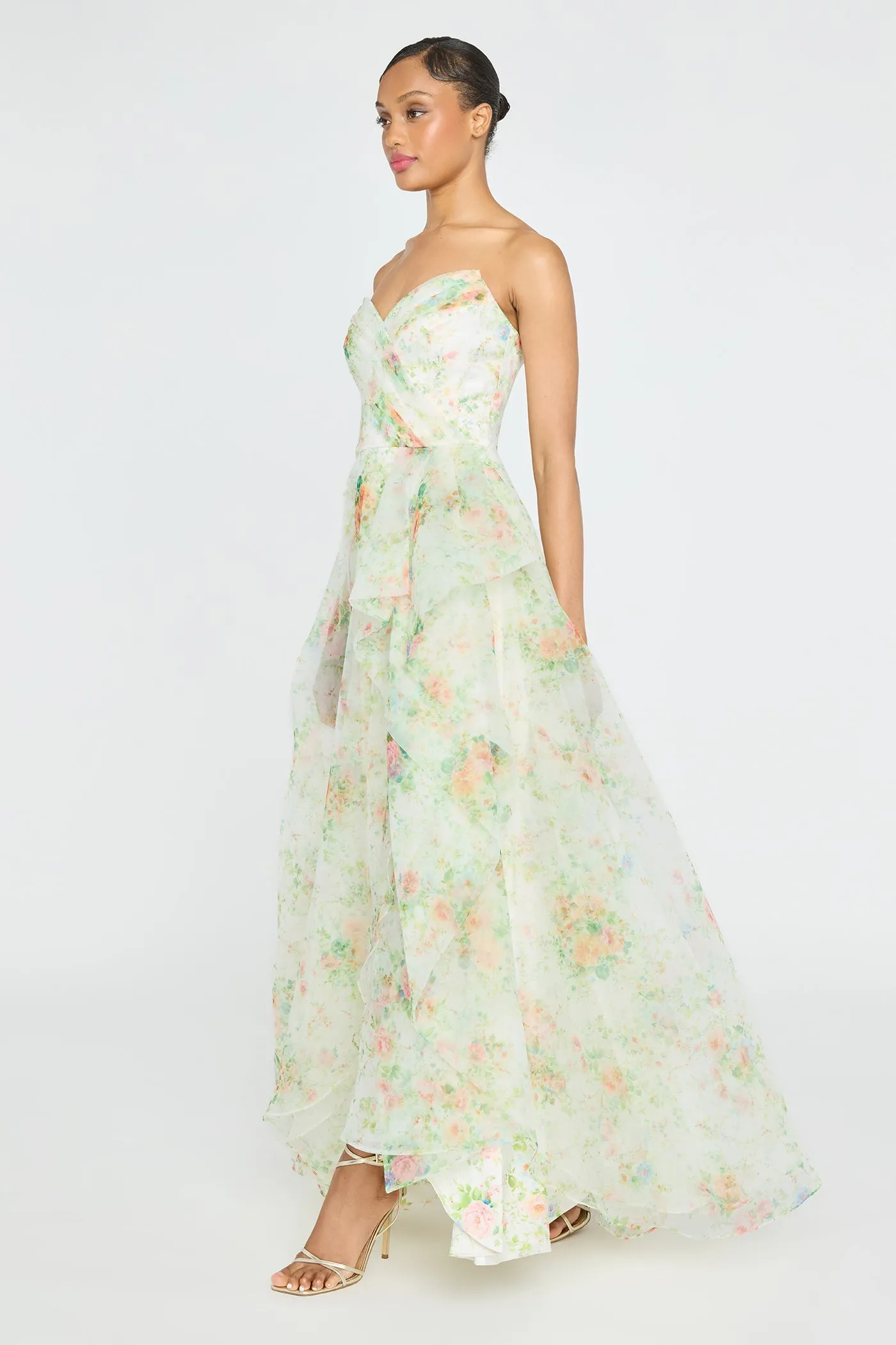 Tanya Organza A Line Gown sold by Theia product image thumbnail 5