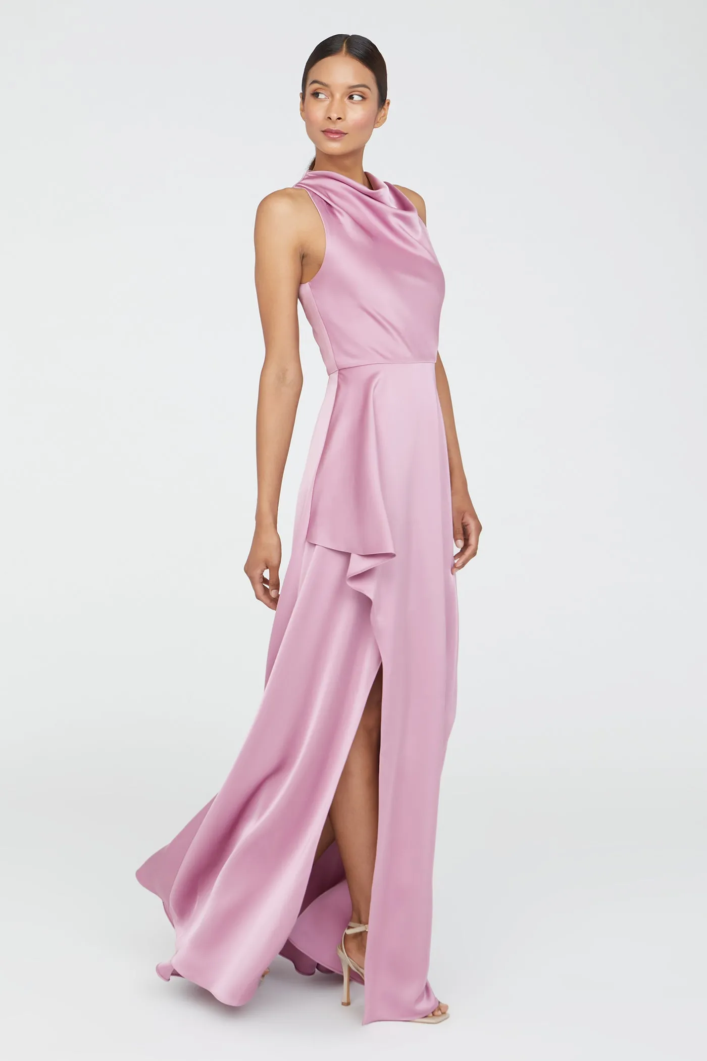 Amara Cowl Drape Gown sold by Theia product image thumbnail 3