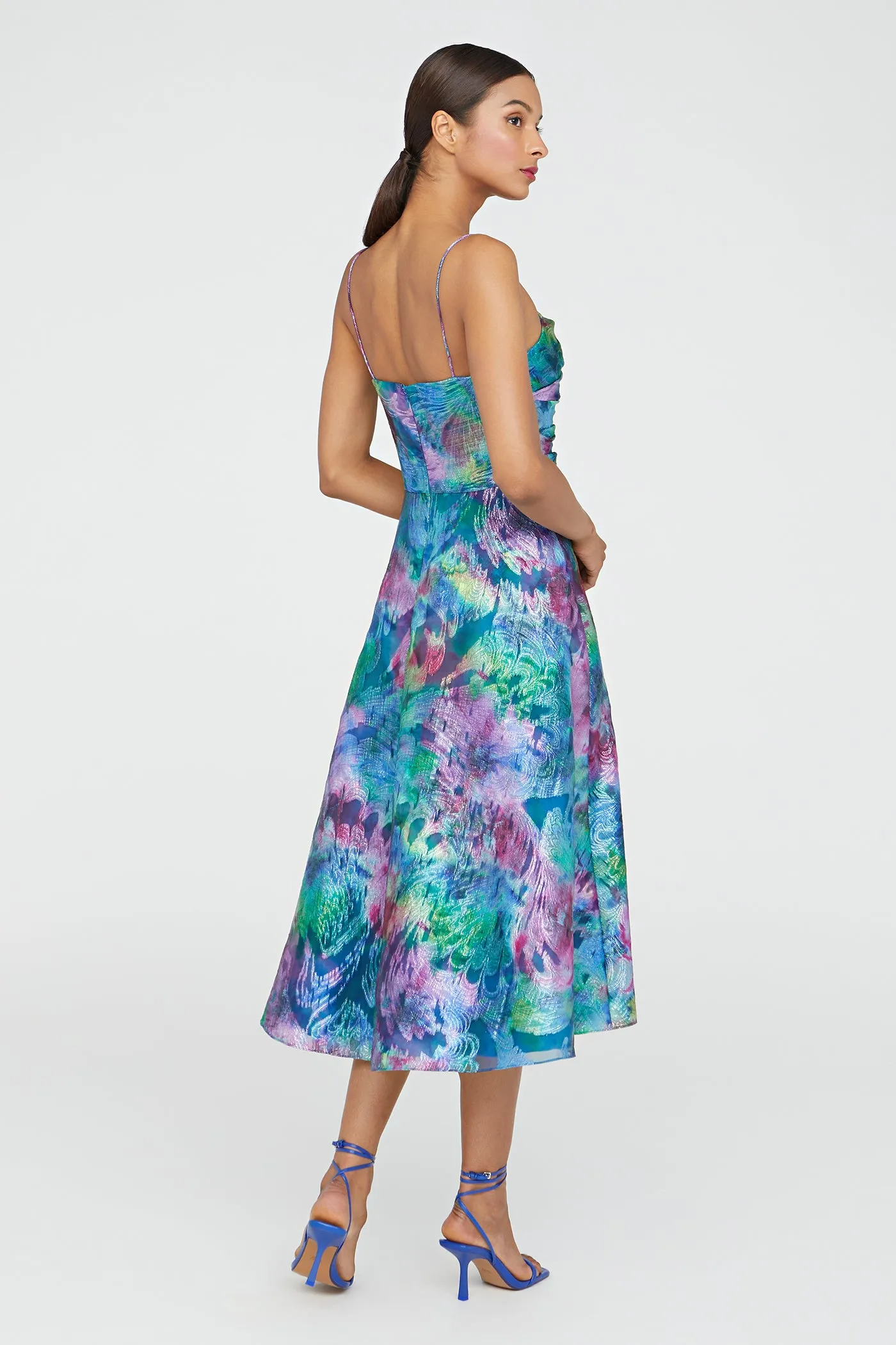 Allegra Draped Cocktail Dress sold by Theia product image thumbnail 2