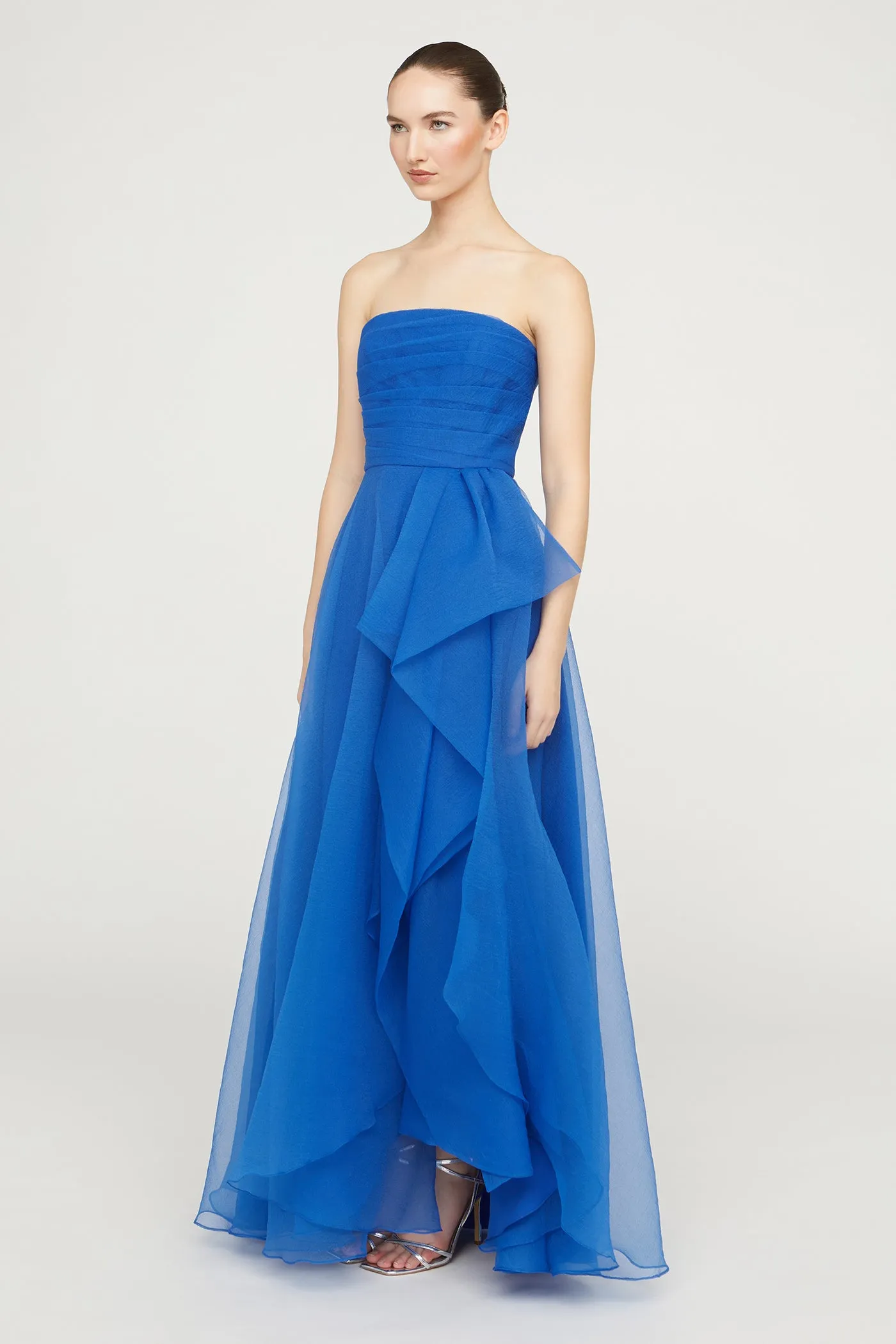 Teresa Strapless Draped Gown sold by Theia product image thumbnail 5