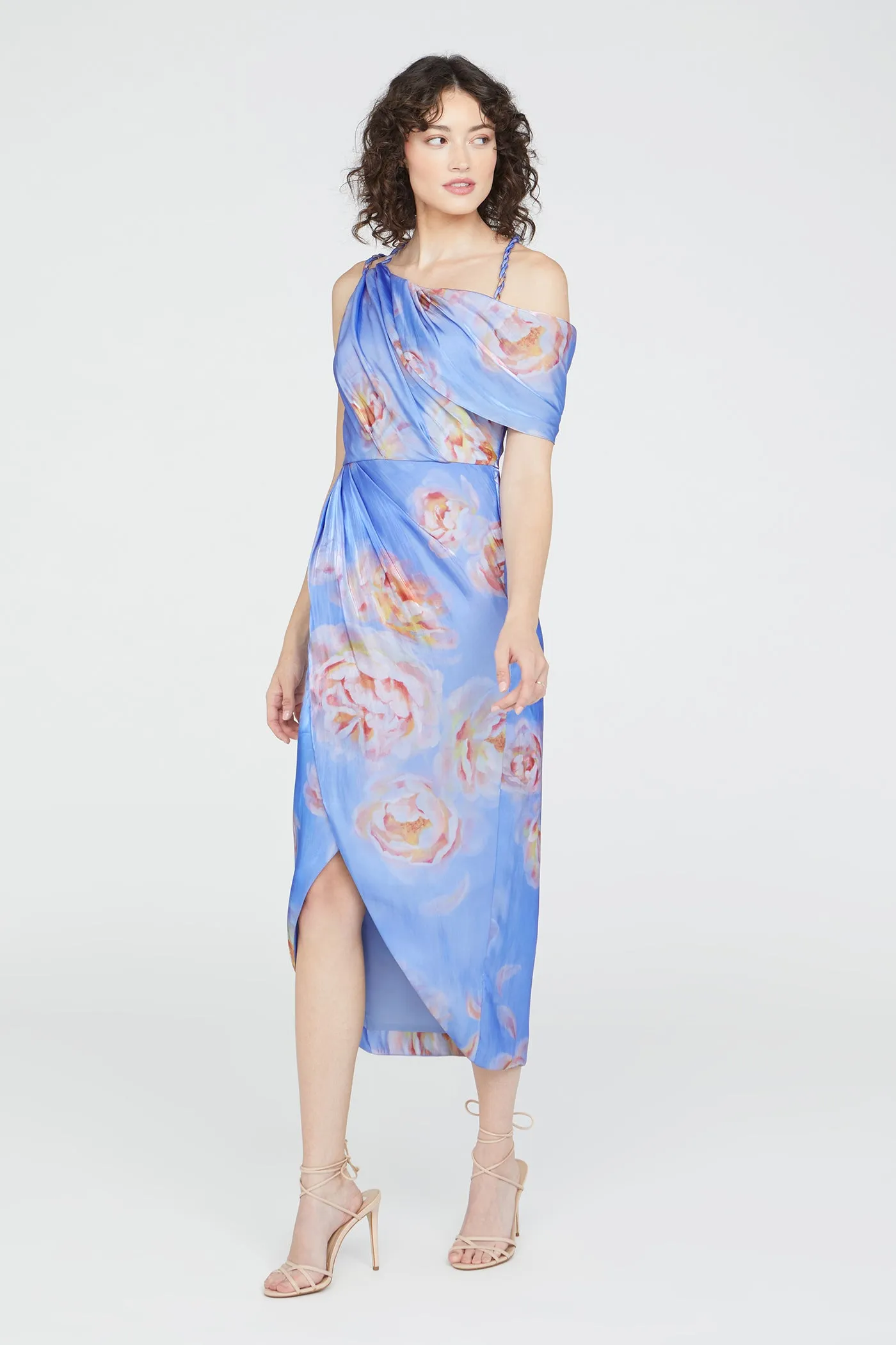 Yannah Wrap Cocktail Dress sold by Theia product image thumbnail 3