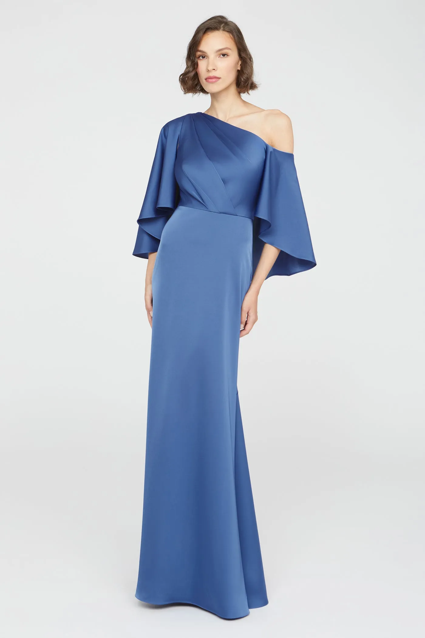 Kia Cape Fit And Flare Gown sold by Theia product image thumbnail 3
