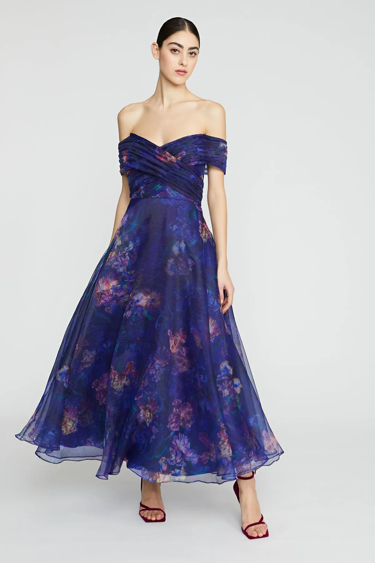 Desiree Off The Shoulder Dress sold by Theia