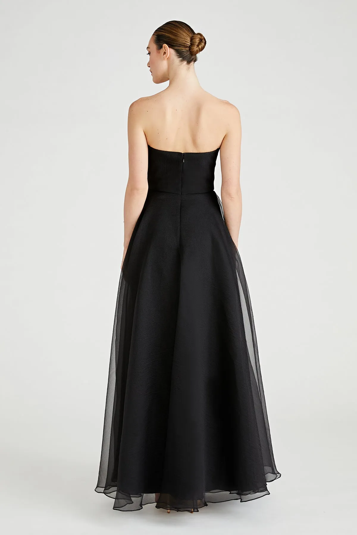 Teresa Strapless Draped Gown sold by Theia product image thumbnail 2