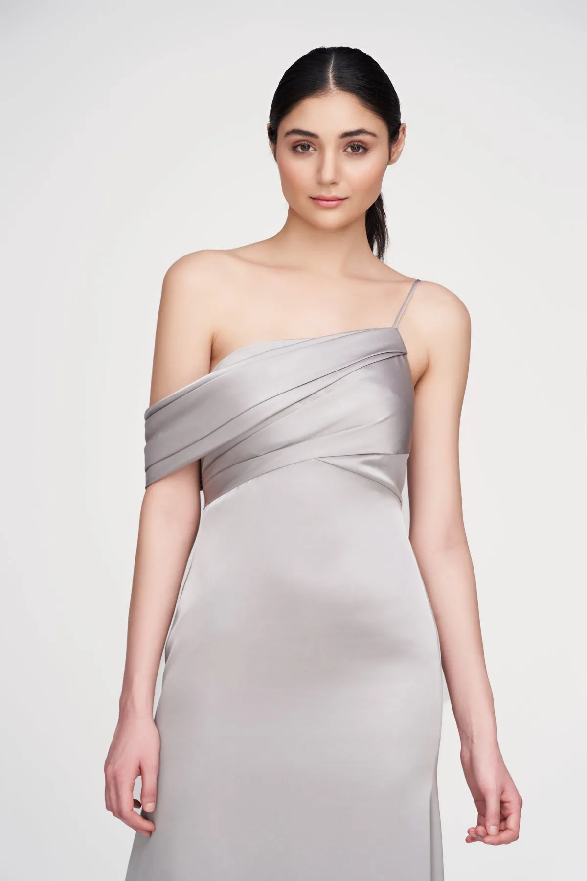 Alaina One Shoulder Gown sold by Theia product image thumbnail 5