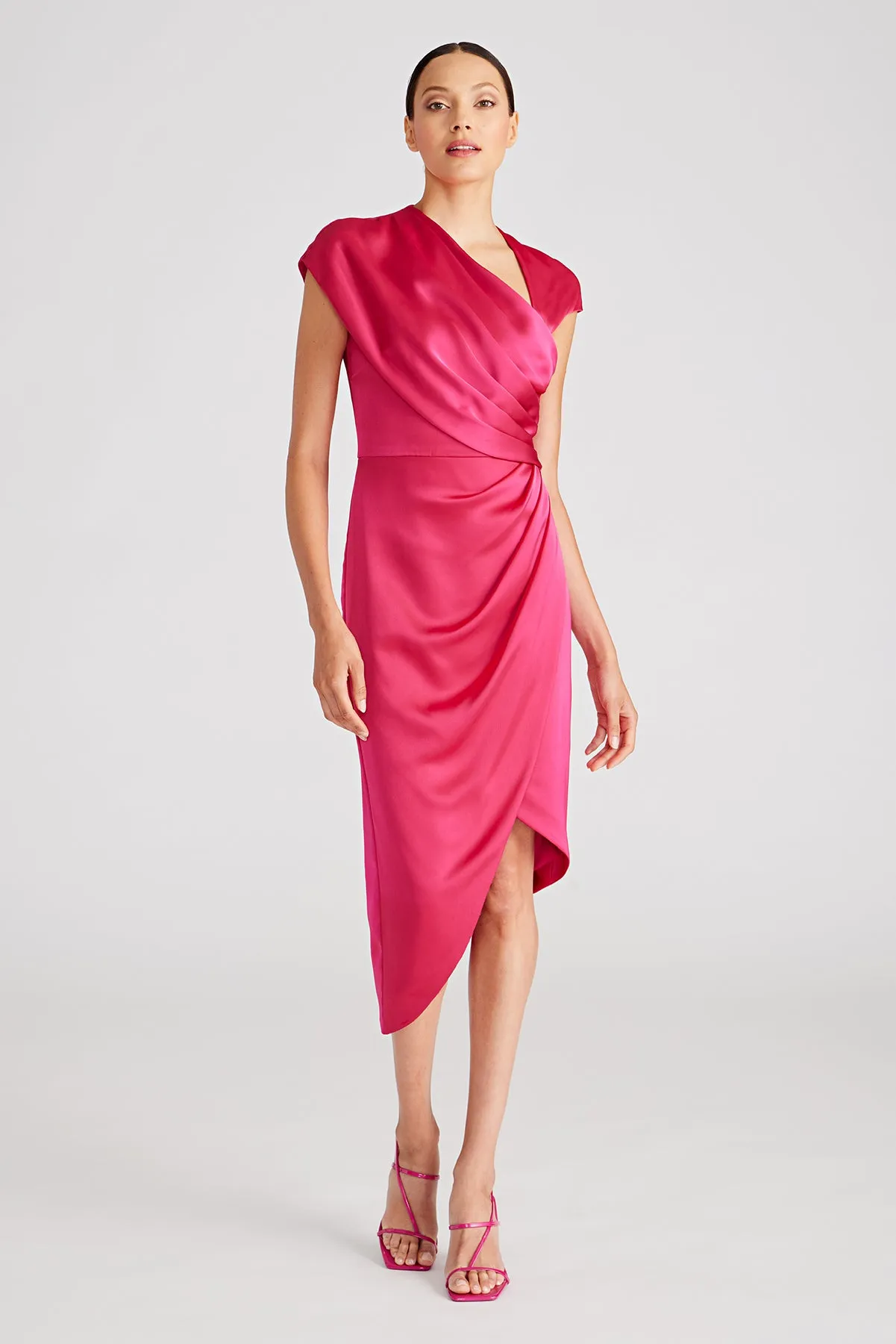 Vera Asymmetric Cocktail Dress sold by Theia product image thumbnail 5